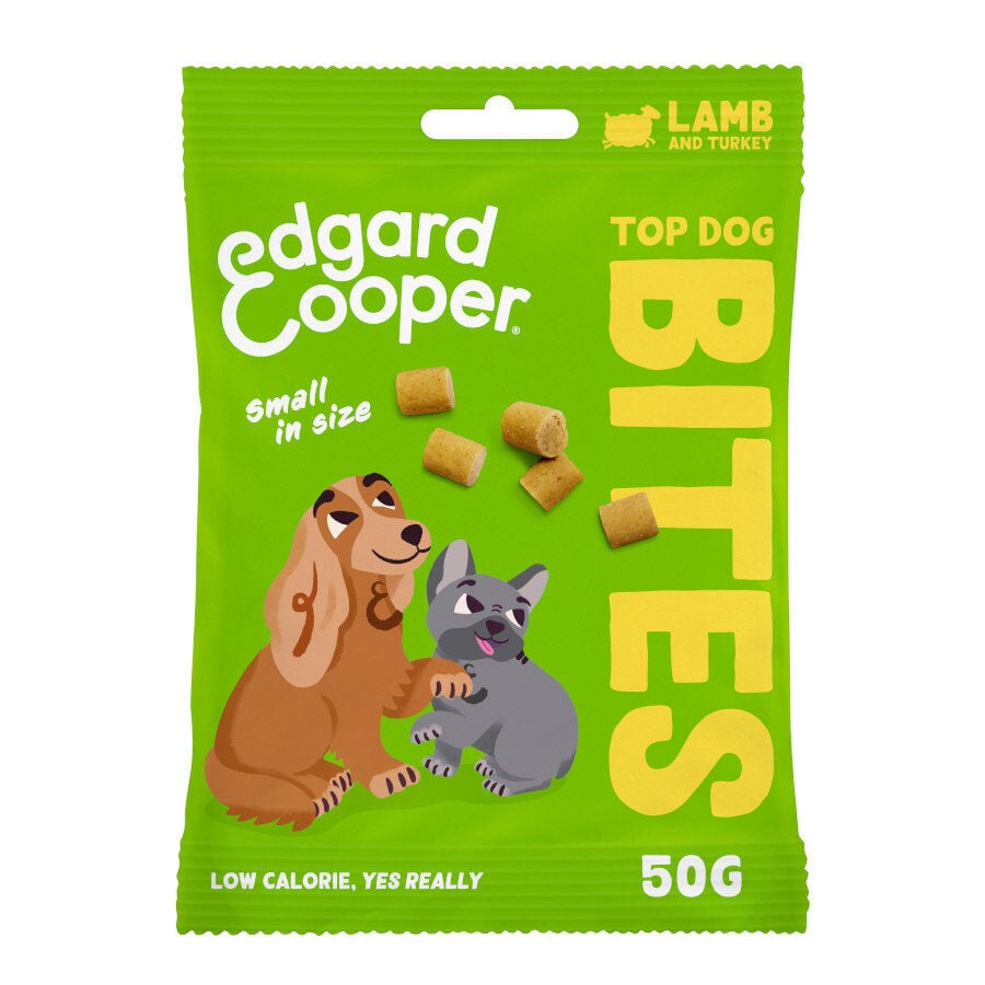50 g Edgard & Cooper Bocaditos Mini de Cordero y Pavo para perros, , large indicador imagen numero 1